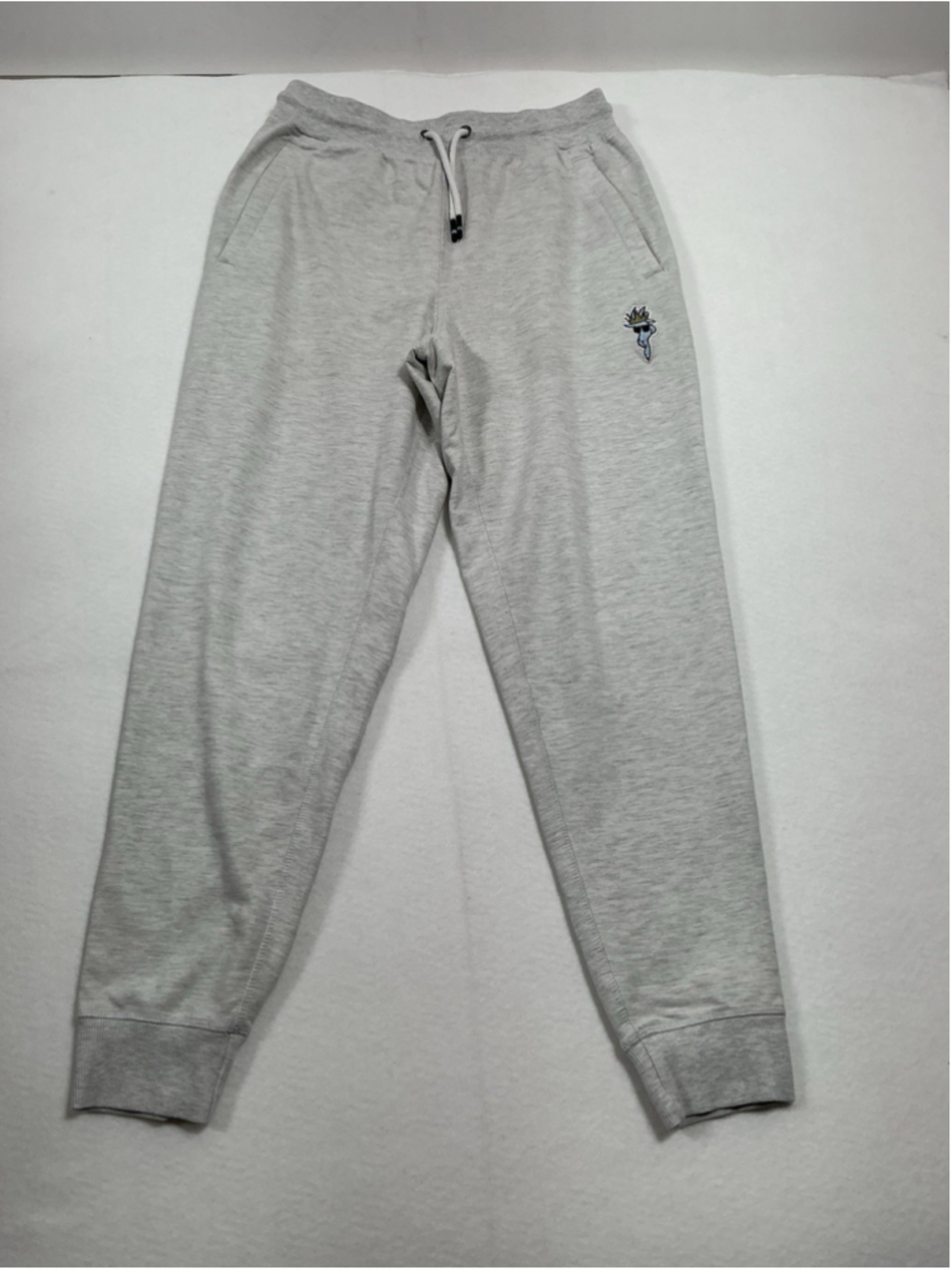 Men’s Excellent Condition Goat Pull On Jogger Style Athletic Pants Medium Gray